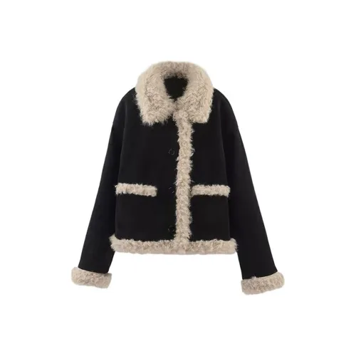 GEZITAI Бархатовое пальто с женским дизайном