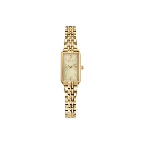 Часы Citizen Eco Drive серии с кварцевым механизмом питающимися светом корпус из нержавеющей стали ремешок 30,5*14,5 мм