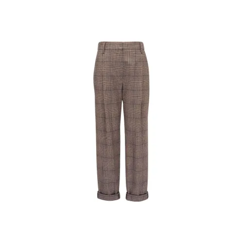 BRUNELLO CUCINELLI Умбра Женские Костюм Брюки