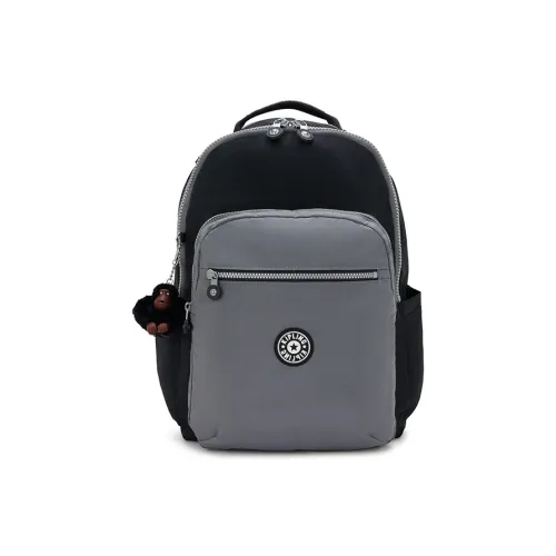 Kipling Полиамид Средний Рюкзак Унисекс Космический Черный