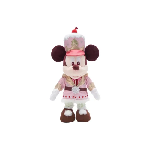 Disney x DISNEYLAND Микки Маус и друзья Рождественская коллекция Бежевый Мышка Куклы Плюшевая кукла 20,5 см Длина тела