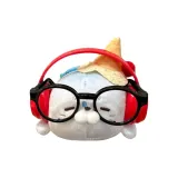 Морская соль, мороженое, леопард, стекло, красный, наушники