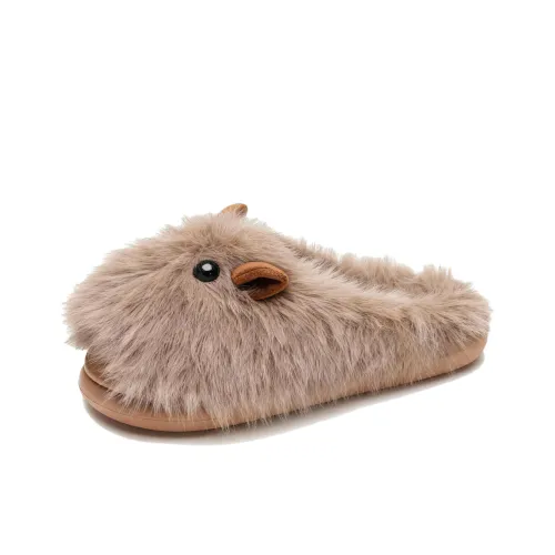 QINBU Милый дизайн с резиновым покрытием для домашних тапочек с противоскользящим эффектом унисекс