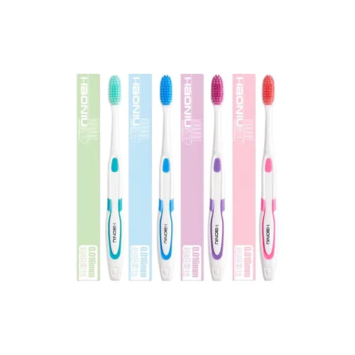 HAONIU Одиночная Цветная Зубная щетка с мягкими щетинами случайный цвет в коробке