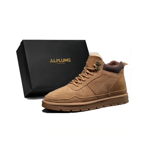 ALPLUME Сноубутсы Коричневый Шерсть [Противоударный при температуре 30°] Мужской