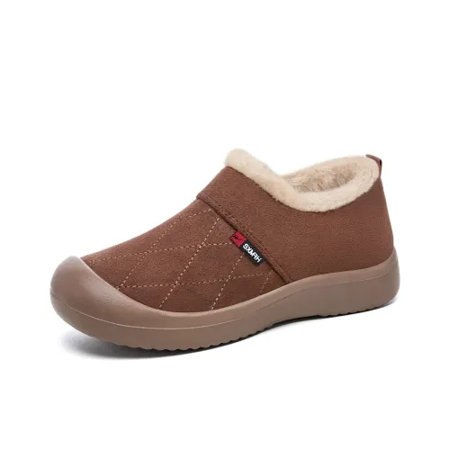 DOUBLE STAR 88 Зимние противоскользящие ботинки с утолщенной подошвой для пожилых людей с флисовой подкладкой для женщин