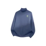 [Интегрированный бархат водолазка] Туманно-синий (Tb Геометрический текстурированный логотип на груди)