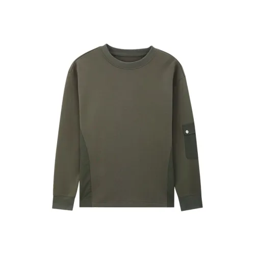 MindBridge Оливково-зеленый Мужской Свитшот