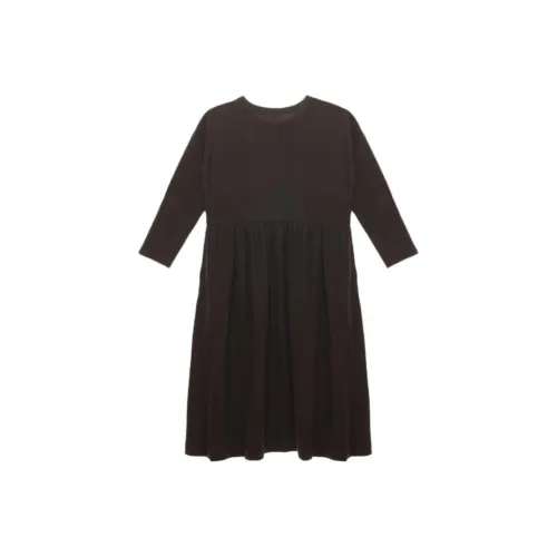 UMA WANG FW25 Длинное Платье с Длинными Рукавами Женское