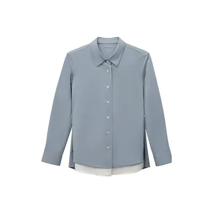 DEGRE ZERO Светло-синие Женские Рубашки