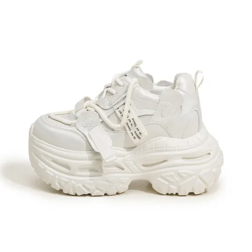 MILANLIANGE Амортизация Износостойкие Низкие Кроссовки с Толстой Подошвой Женские