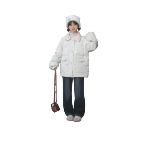 POSIYING Светло-синий женский пуховик