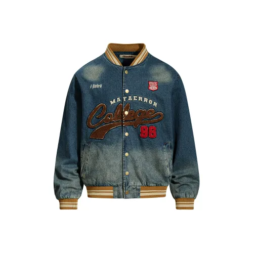 WAYHWEI Джинсовый синий унисекс пуховики