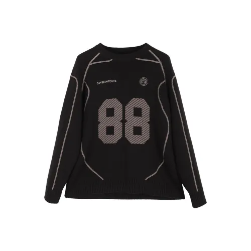 Acupuncture Длинный рукав вязаный свитер унисекс