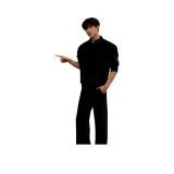 Черный с флисовой подкладкой