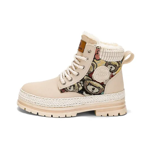 WASSUPHLOVE Ботинки-мокасины Женские Белые