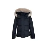 Черный хлопковый пуховик