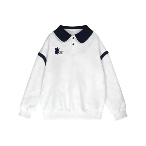 IUNOP Белый Серый Женский Свитшот