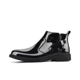 Черный, гладкая отделка, утепленная обувь