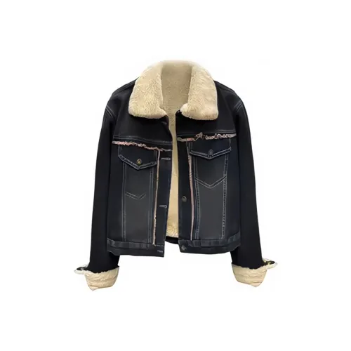 MORii Синий Длинный Sleeved Женские Джинсовые Куртки