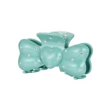 Пухлый заколка-краб (зеленый)