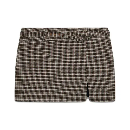 ZARA Серый Коричневый Желтый Женские Повседневные Шорты