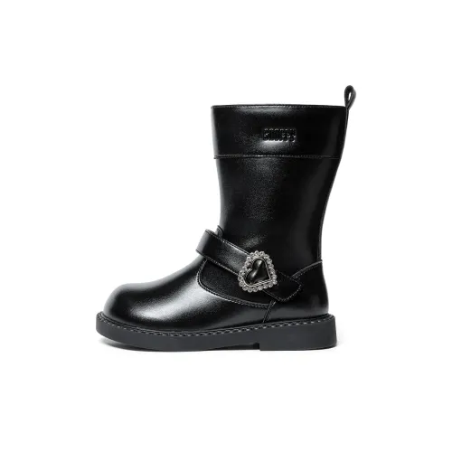 Snoffy противоскользящие высокие кожаные ботинки для детей