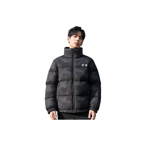 Лайнер с принтом "Черный повсюду" Унисекс Пуховики