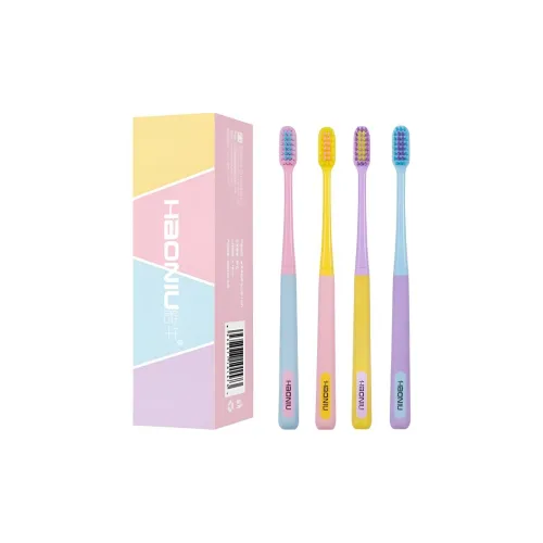 HAONIU Зубная щетка Мягкая щетина Мороженое Многоцветная коробка Набор Случайный цвет