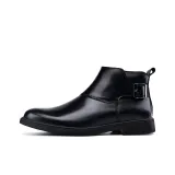 Черные утепленные туфли