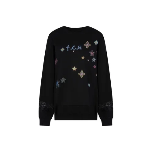 TCH Черный Унисекс Свитшоты