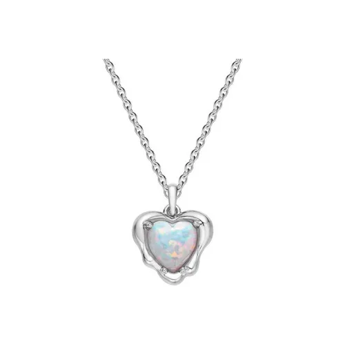 SUN HUNTER Синтетический Опал Белое Золото Покрытие Медный Ожерелье Женское