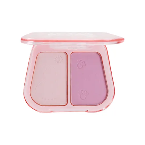 MAXFINE SWEETIE Meow Двухтонные Румяна для Фиксации Тонального Кремового Питательного Маскирующего