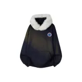 Темно-синий (Белый мех, ожерелье с воротником)