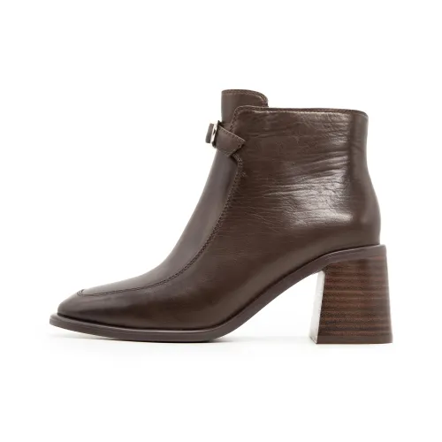 FED Ботильоны Высота каблука 6,8 см Женские Темный кофейный