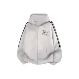 3-Stripes White Gray Thin [Премиум]