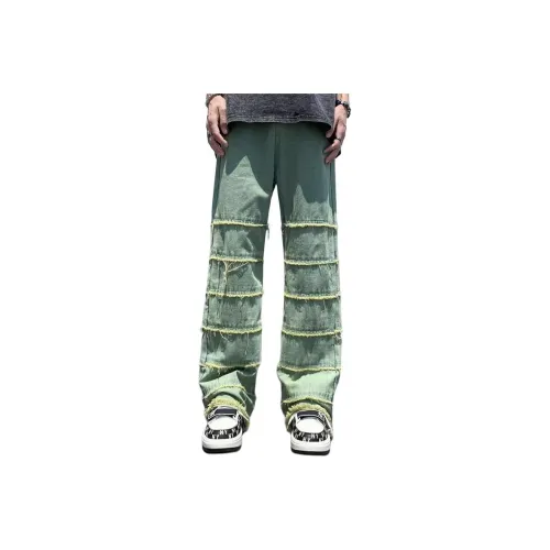 GL Green Unisex Jeans GL Зеленые Унисекс Джинсы