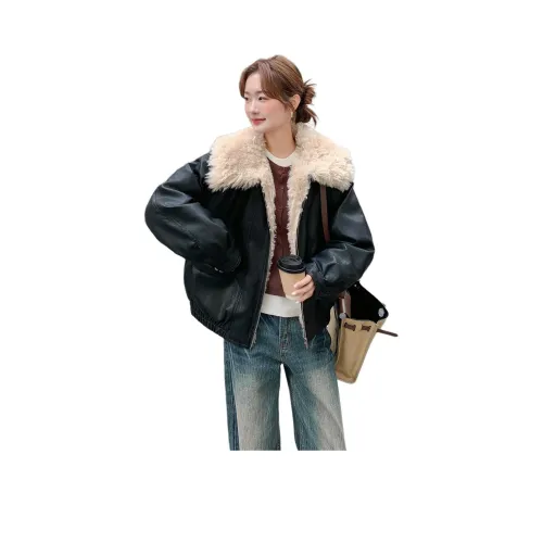 MEXICAN Черное Женское Короткое Пальто