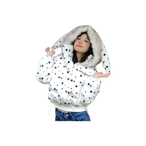 BRG Экрю Женские пуховики