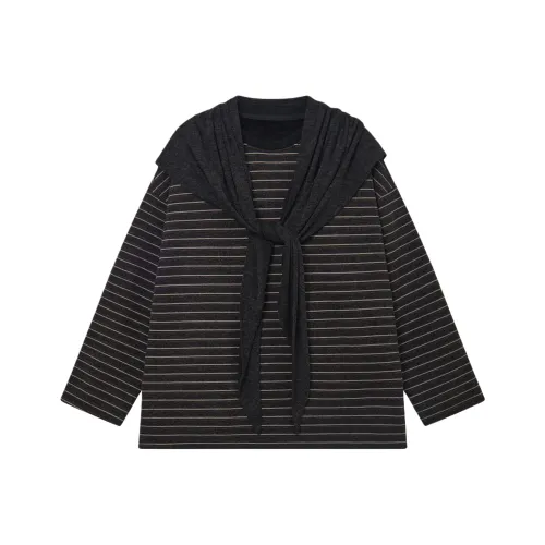 VASI LYEV Темно-серый Женские T-рубашки