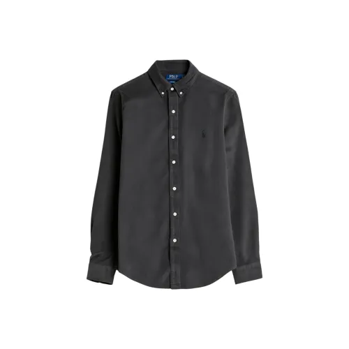 Polo Ralph Lauren Темно-серые Мужские Рубашки