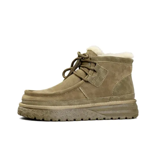 SENJIALUO 15cm Мартин Ботинок с Планшетной Подошвой Мужской