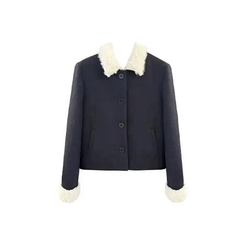 MOONCORE Темно-синий женский пуховик