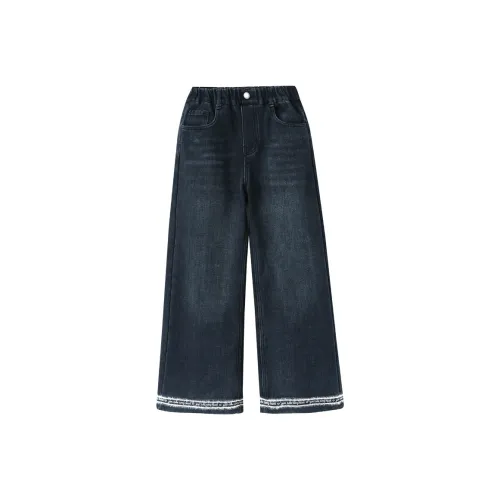 MUTONGSHAONIAN Черный Серый Флисовые Подкладочные Джинсы для Подростков