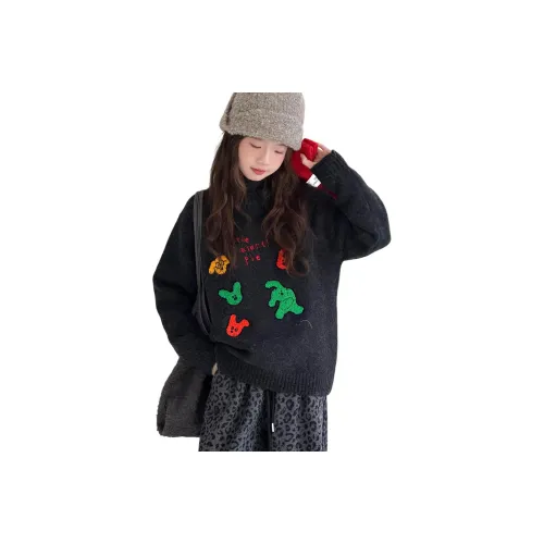 T.MOO Черные Свитера для Подростков