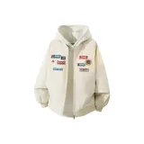 Ecru (1099 Thermal Cotton Down Jacket, Free White Photinia Gray Sweatshirt)  
Экрю (1099 Тёплый хлопковый пуховик, Бесплатно белый Фотиния серый свитшот)