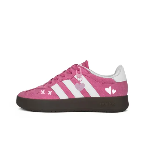 Adidas BARREDA Розовый Оттенок Любовь Устойчивые к истиранию Низкие Кроссовки для Скейтбординга Унисекс Розовые Белые