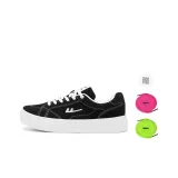 Чёрный (Белый/Неоново-зелёный/Фиолетово-розовый Шнурки)