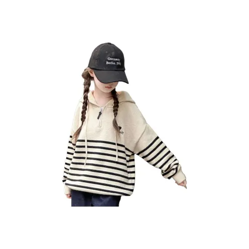 TIANMIAOMIAO Абрикосовые полосы Свитер Kids Свитеры