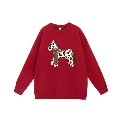 TWEE OKAY Бургунди Унисекс Свитера